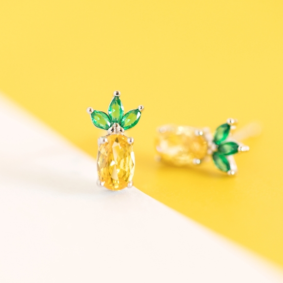 Sweet Pineapple Studs (S925) - Only 2 left! - Picture 7 of 11